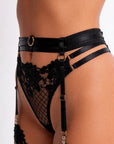 Tiffanya Lace Lingerie Set with Garter Belt – Black – Geneva - Tiffanya Store