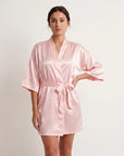 Tiffanya Satin Kimono Robe