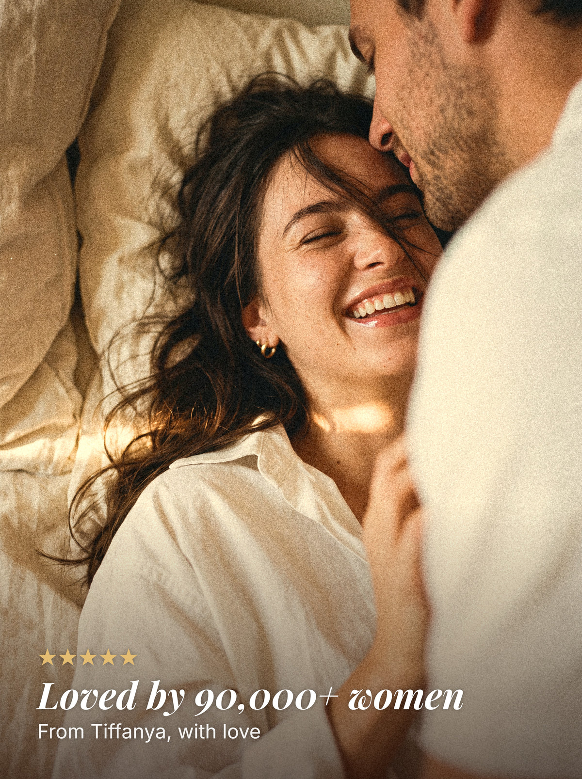 Couple laughing together, Tiffanya loved by 90,000+ women