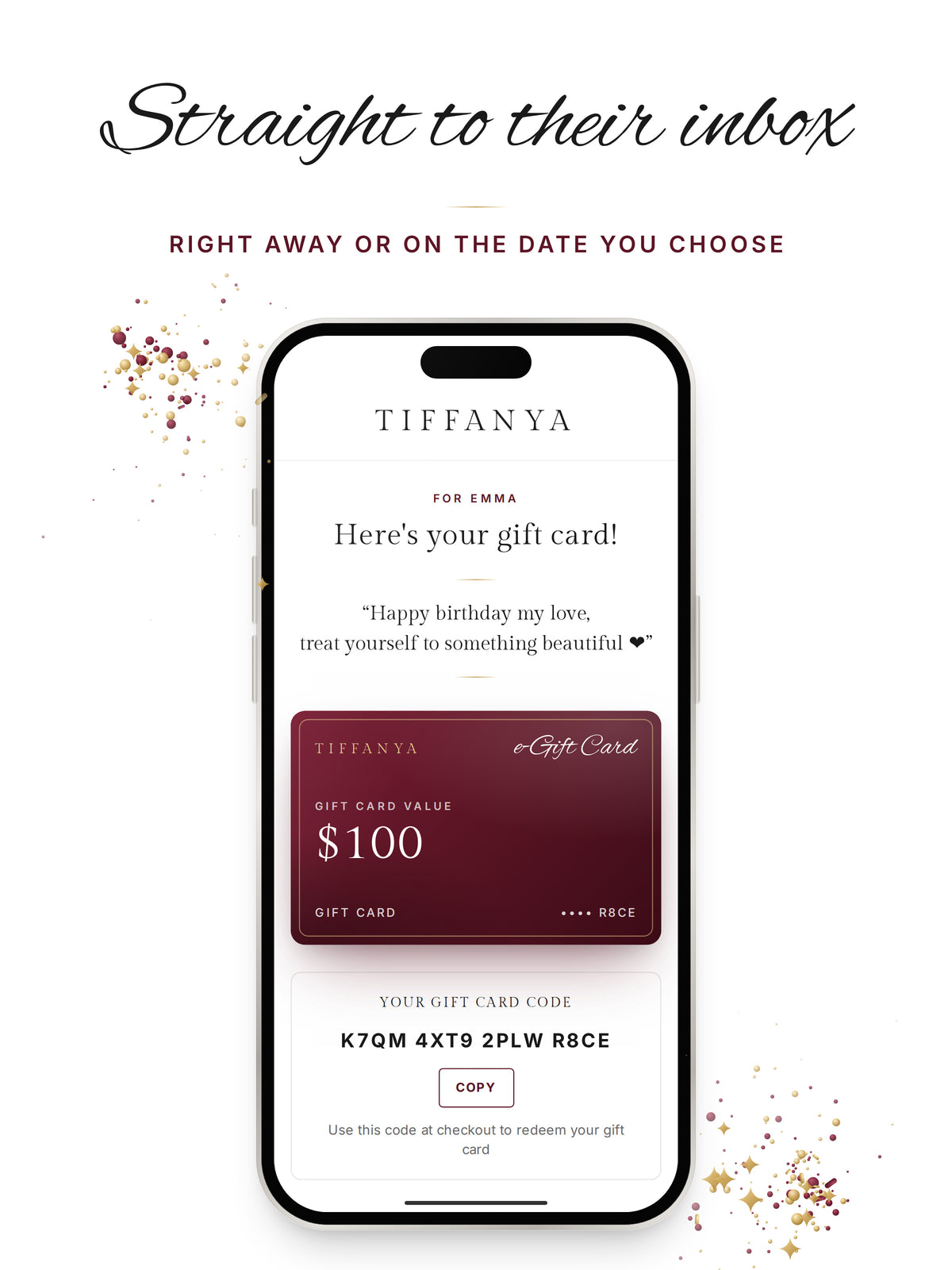 Tiffanya e-Gift Card