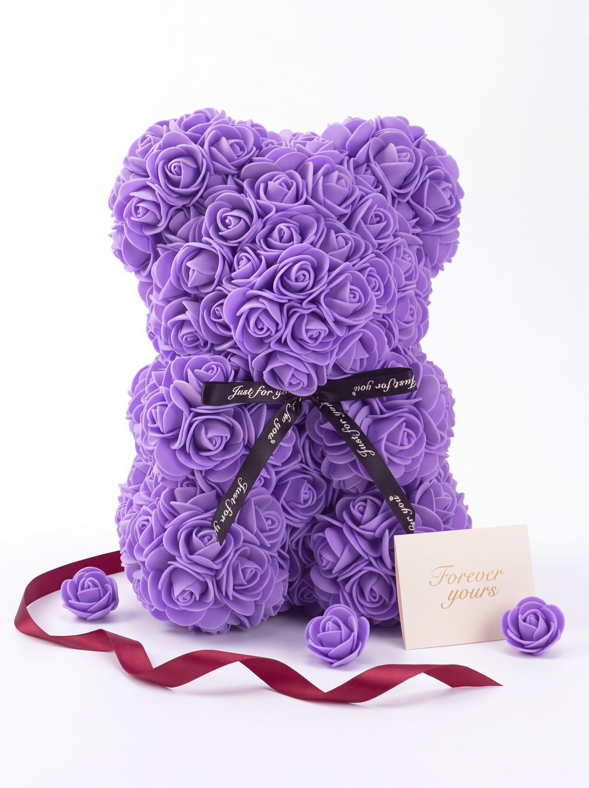 Tiffanya Forever Rose Bear - Deep Purple - Tiffanya Store