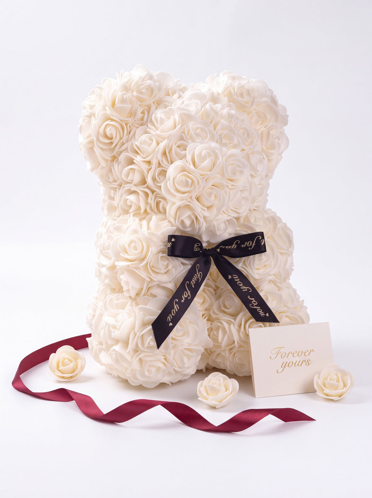 Tiffanya Forever Rose Bear - Angel White - Tiffanya Store