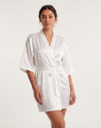 Tiffanya Satin Kimono Robe - Tiffanya Store