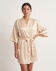 Tiffanya Satin Kimono Robe - Tiffanya Store