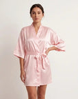 Tiffanya Satin Kimono Robe - Tiffanya Store