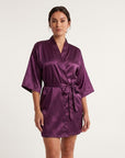 Tiffanya Satin Kimono Robe - Tiffanya Store