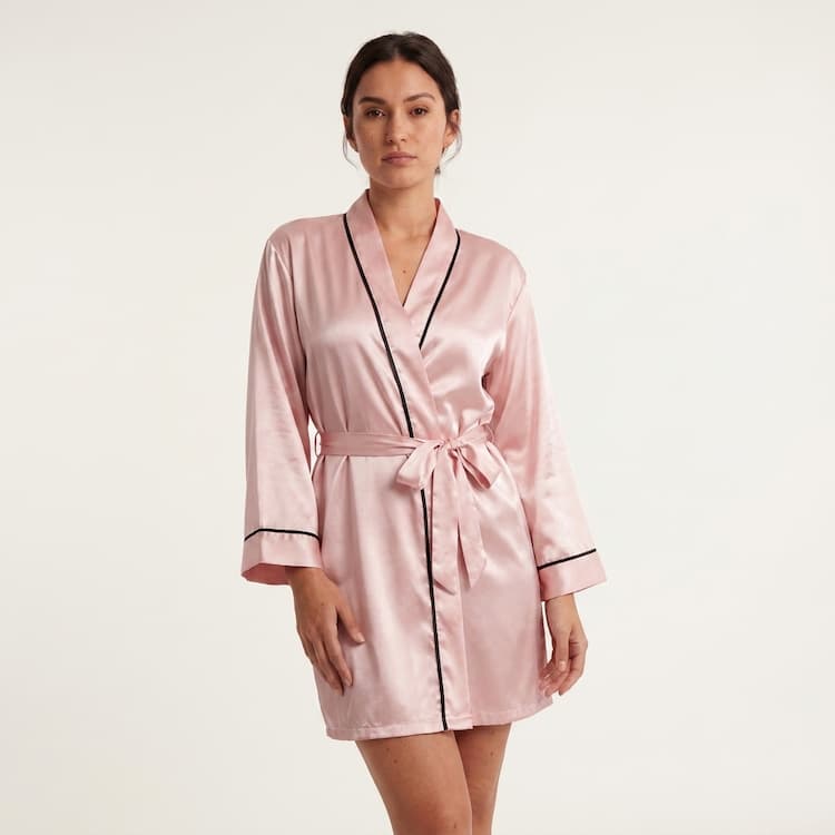 Tiffanya Satin Night Robe - Tiffanya Store