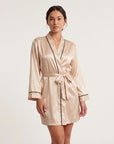 Tiffanya Satin Night Robe - Tiffanya Store