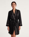 Tiffanya Satin Night Robe - Tiffanya Store