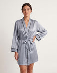 Tiffanya Satin Night Robe - Tiffanya Store